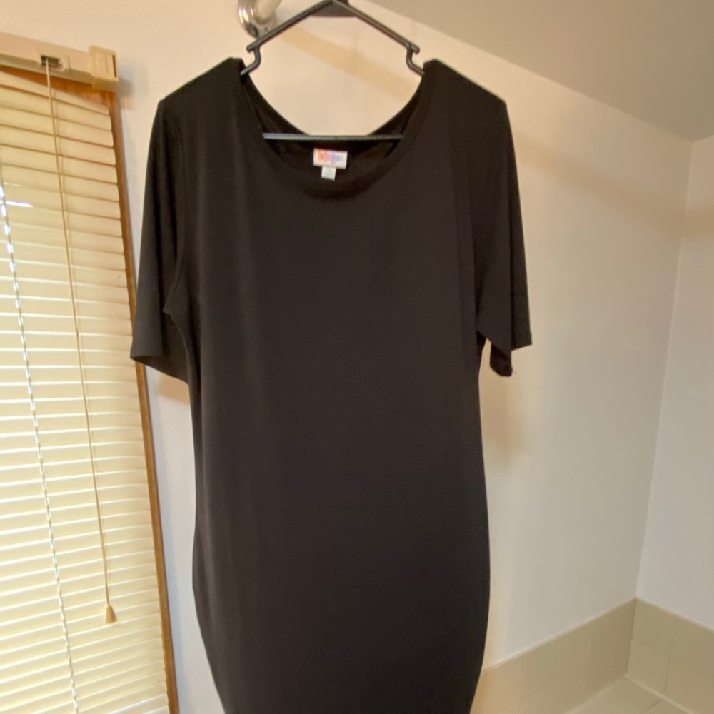 Lularoe Julia Dress 2XL in Solid Black